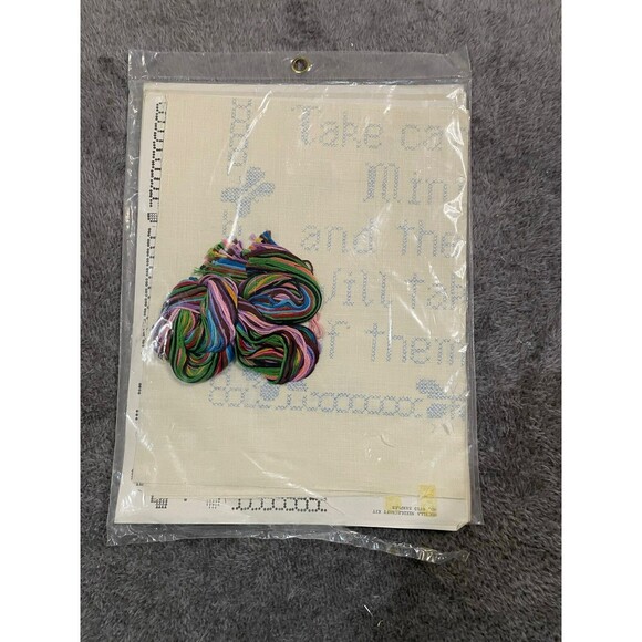 Bucillas Needlework Kit 16" x 20" No. 8753 Minutes and Hours Large Size Sampler - Picture 7 of 7